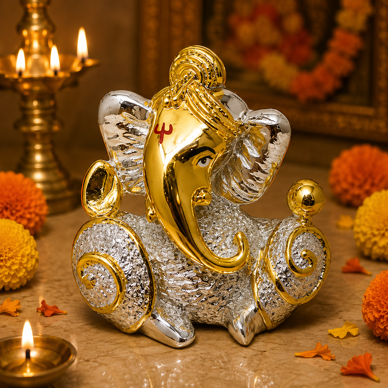 Silver Ganesh Ji